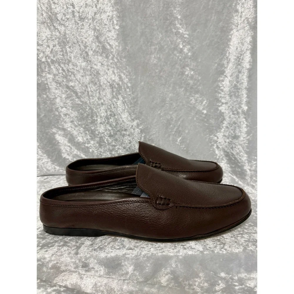 Carlos by Carlos Santana‎ Shoes Dark Chocolate Planeo Slide Leather Mule Sz 9.5D